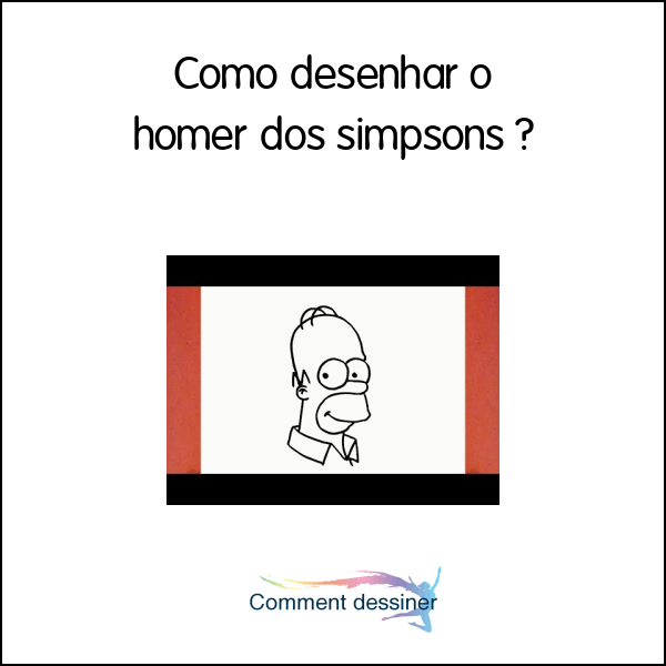 Como desenhar o homer dos simpsons